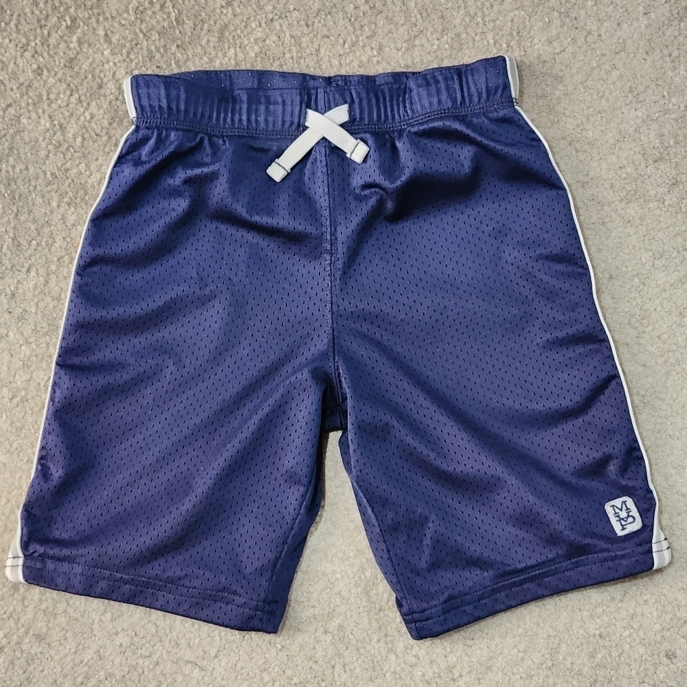 Carter's Navy Blue And White Stripe Mesh Shorts Size 7